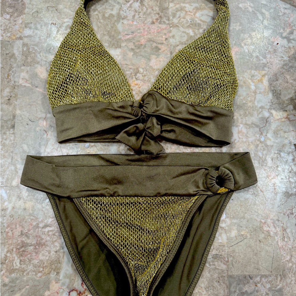 Guess collection gold bikini small